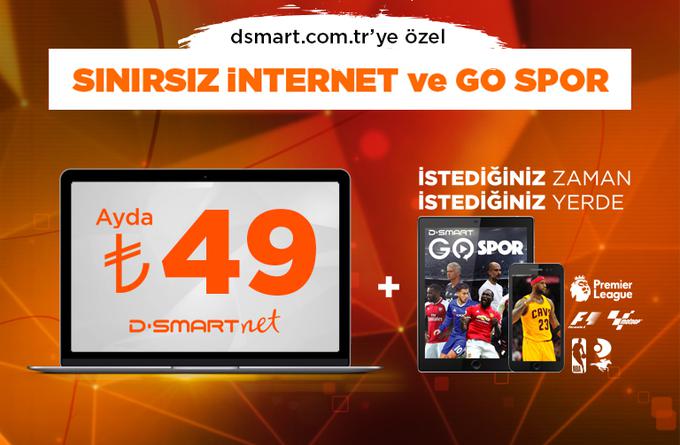 SINIRSIZ İNTERNET KEYFİ VE DÜNYANIN SPORU BİR ARADA